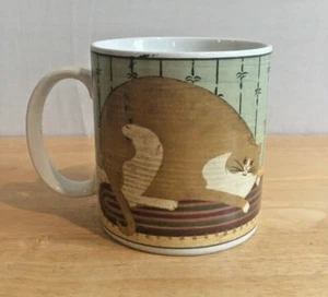 Warren Kimble Cat Collection Coffee Mug Cup Orange Cat Sakura Oneida Home - Picture 1 of 3