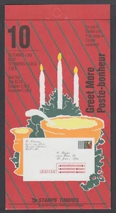 CANADA BOOKLET BK133b 35c x 10 CHRISTMAS GREET MORE - Picture 1 of 2