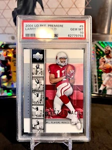 ️ LARRY FITZGERALD 2004 OBERDECK PREMIERE #5 PSA 10 EDELSTEINE NEUWERTIG ROOKIE RC HOF 🙂 - Bild 1 von 2