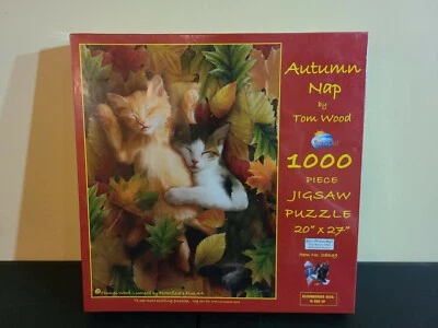 Rompecabezas SunsOut Otoño Siesta Gatos Gatitos 1000 Piezas Tom Wood 28639  Foto 1 de 4