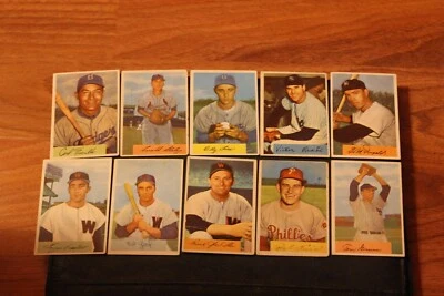 21 diff. 1954 Bowman Baseball Cardfs, Some Stars, Mostly VG/EX Condition - Image 1 of 4