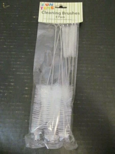 Fun Time 8-Pack Cleaning Brushes for Hard to Reach Areas, 2 Sizes - Picture 1 of 4