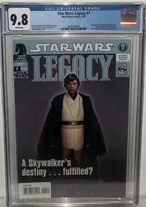 STAR WARS LEGACY #7 1ST PRINT CGC 9.8! 1ST APP OF FORCE GHOST LUKE SKYWALKER! - Picture 1 of 1