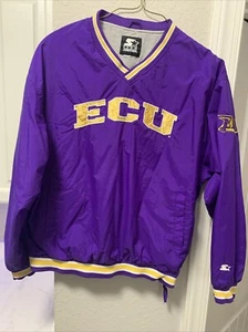 Vintage ECU East Carolina Starter Pullover Size L - Picture 1 of 5