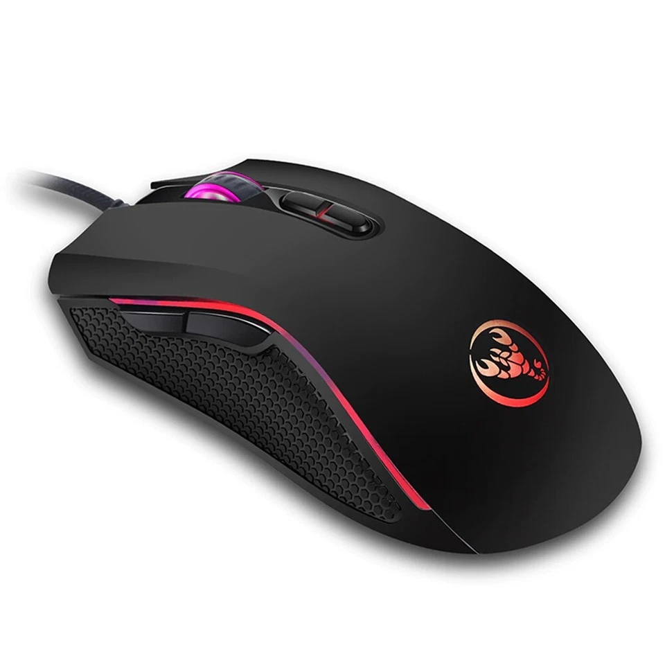 Profession Gaming Mouse USB Wired Gaming Mouse 7Buttons RGB Light Optical Mouse - Image 1 of 4