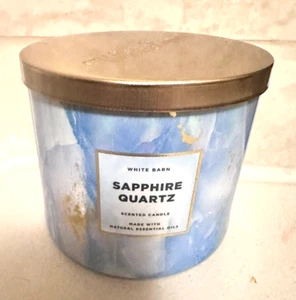 Bath & Body Works SAPPHIRE QUARTZ Candle Scented Large 3 Wick 14.5 oz NEW NOV - Picture 1 of 5