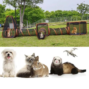 Outdoor Large Portable Pet Cat Playpen Folding Play Tent Tunnel House Enclosures - Picture 1 of 49