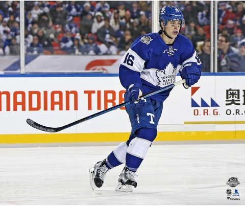 Mitchell Marner Toronto Maple Leafs 2017 Centennial Classic 20" x 24" Photo Cover