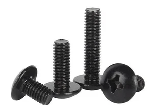Phillips Truss Head Machine Screws ALL SIZE - Black 304 Stainless Steel - Picture 1 of 12