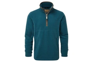Schoffel - Men's - Berkeley 1/4 Fleece - Dark Teal - Photo 1 sur 1