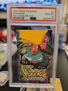 PSA 10 GEM MINT 1999 Topps Pokemon Venusaur Movie Die Cut #3 - Picture 1 of 2