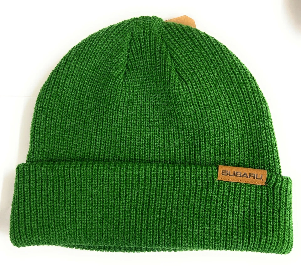 Subaru Logo Green Beanie Cap Hat STI Ascent Forester WRX Outback Ascent Impreza - Image 1 of 1