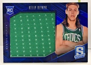 Kelly Olynyk 2013-14 Panini Spectra BLUE Prizm RC Jumbo Jersey #'d 70/75 CELTICS
