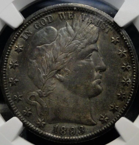 1893 O Barber Half Dollar  NGC AU Details Cover
