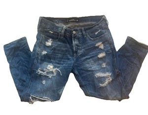 Hollister Vintage Boyfriend Jeans Damen Gr. 7 28 Distressed lässig geknöpft - Bild 1 von 19