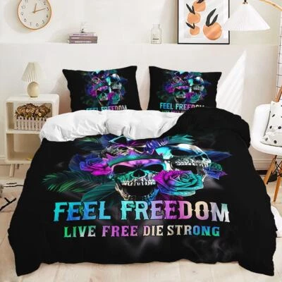 Purple Rashomon 3D Printing Duvet Quilt Doona Covers Pillow Case Bedding Sets - Image 1 of 4