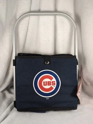 Chicago Cubs Collapsible Picnic Basket MLB Vintage New Official Baseball - Image 1 of 4
