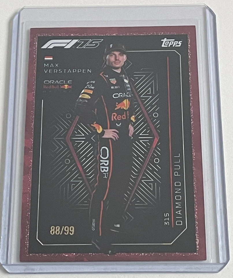 Topps  🇮🇳 Turbo Attax F1 2025 #315 Max Verstappen Diamond Pull Cranberry 88/99 - Image 1 of 1