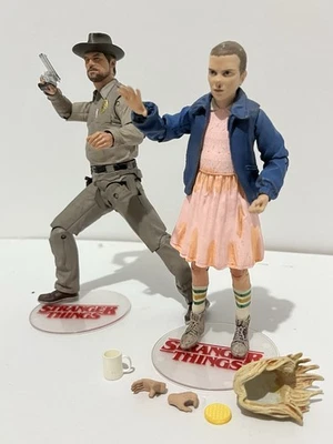 McFarlane Vintage Stranger Things Chief Hopper Eleven NECA  Figure Lot Horror - Image 1 of 4