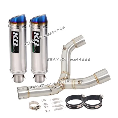 Tubo silenciador tubo medio sistema de deslizamiento de escape para Honda CRF450R CRF450RX 2015-2016 Foto 1 de 4