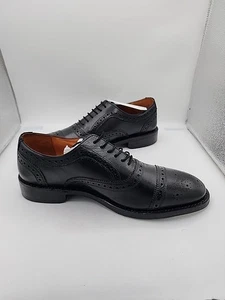 Anthony Veer Hand Welt Co. Men’s Size 9 Black Leather Wingtip Dress Brogue - Picture 1 of 14