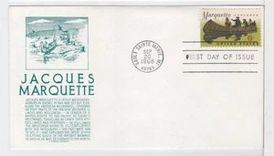 TurtlesTradingPost- Father Marquette- Explorer 1968 #1356 FDC Anderson Cachet - Picture 1 of 2
