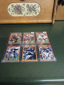 1989 Pro Set Football Rookie Card Lot (6 Card Lot) RC Aikman, B. Sanders, - Picture 1 of 5