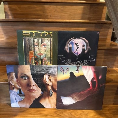 Styx vinyl lot Of 4-Cornerstone-Pieces Of Eight-Grand Illusion-Crystal Ball - Image 1 of 4