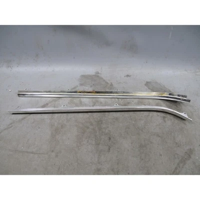 77-89 BMW E24 633CSi 635CSi M6 Rear Window Guide Waist Rail Trim Set Chrome - Image 1 of 4
