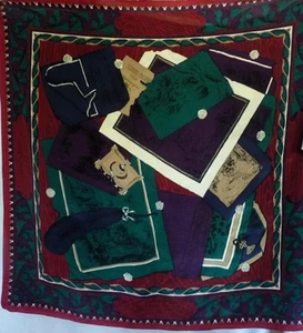 GINNIE JOHANSEN VINTAGE SILK SCARF 34x34" - Picture 1 of 3