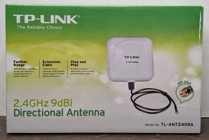 BRAND NEW & SEALED TP-Link TL-ANT2409A 2.4GHz 9dBi Directional Antenna (White) - Picture 1 of 4