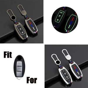 Zinc Alloy Silicone Car Key Fob Case Cover For Nissan Pulsar For Infiniti Q50 - Picture 1 of 11