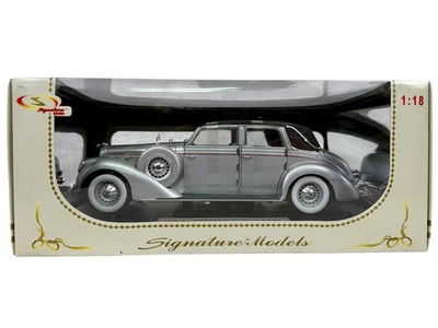 🇺🇸🇺🇸Signature Models1937 Lincoln Touring Cabriolet Silver 1:18 AH🇺🇸🇺🇸 - Image 1 of 4