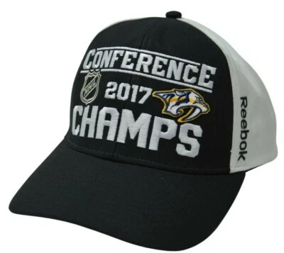 Gorra de hockey ajustable Nashville Predators Reebok NHL Conference Champs  Foto 1 de 4