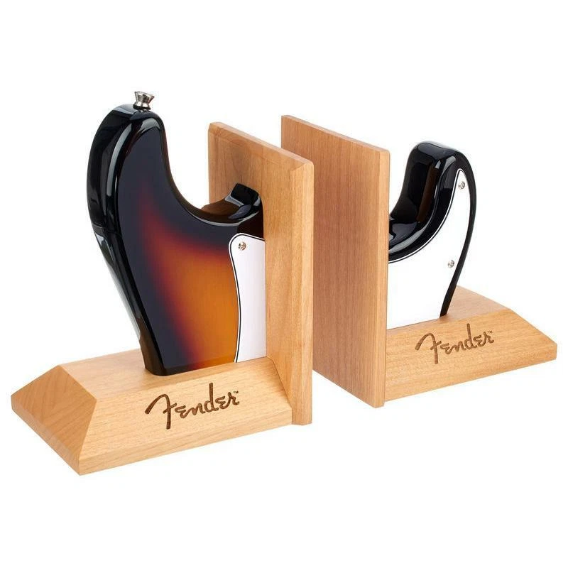 Fender Stratocaster Electric Guitar Body Bookends - Sunburst for