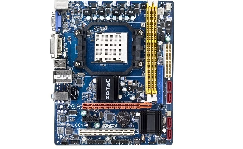 Placa madre ZOTAC 760GMAT-A-E AMD 760G Socket AM3 mATX con DVI, video, audio, LAN  Foto 1 de 1