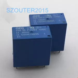 2 PIEZAS OSA-SS-212DM3 5A 12VDC Relé 6 Pines Nuevo - Imagen 1 de 1