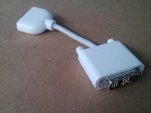 Genuine DVI-I male Analog (24+5) to VGA female(15-pin) Connector Adapter - Picture 1 of 2