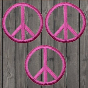 Peace Sign Embroidered Patch — Iron On - Picture 1 of 2