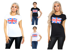 Filles Femmes Union Jack Haut King Charles III Couronnement T-Shirts Royaume-Uni