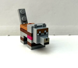 LEGO MINECRAFT LOBO DOMESTICADO DEL SET 21269 TURRÓN Y PIEL MARRÓN ROJIZO (minewolf09) - Imagen 1 de 2