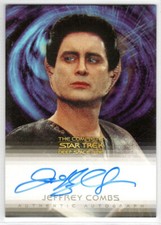 THE COMPLETE STAR TREK DEEP SPACE NINE A14 JEFFREY COMBS AS WEYOUN AUTOGRAPH L