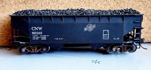 Chicago Northwestern RR 2 Bay Hopper w/ Coal Load 50315 Atlas HO Scale Weathered - Picture 1 of 6