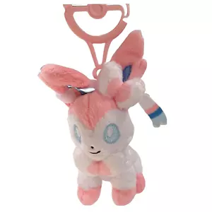 Sylveon Pokémon Center Keychain Plush US SELLER - Picture 1 of 2