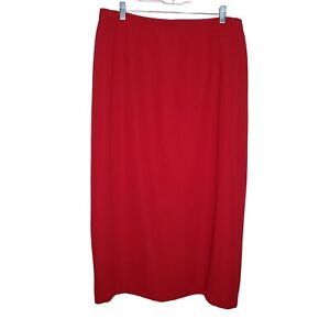 NEW Laura Scott Midi Straight Pencil Skirt Sz 18W Red
