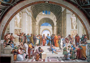 Educa School Of Athens by Raphael 1500 Piece Jigsaw Puzzle By Raphael - Picture 1 of 2