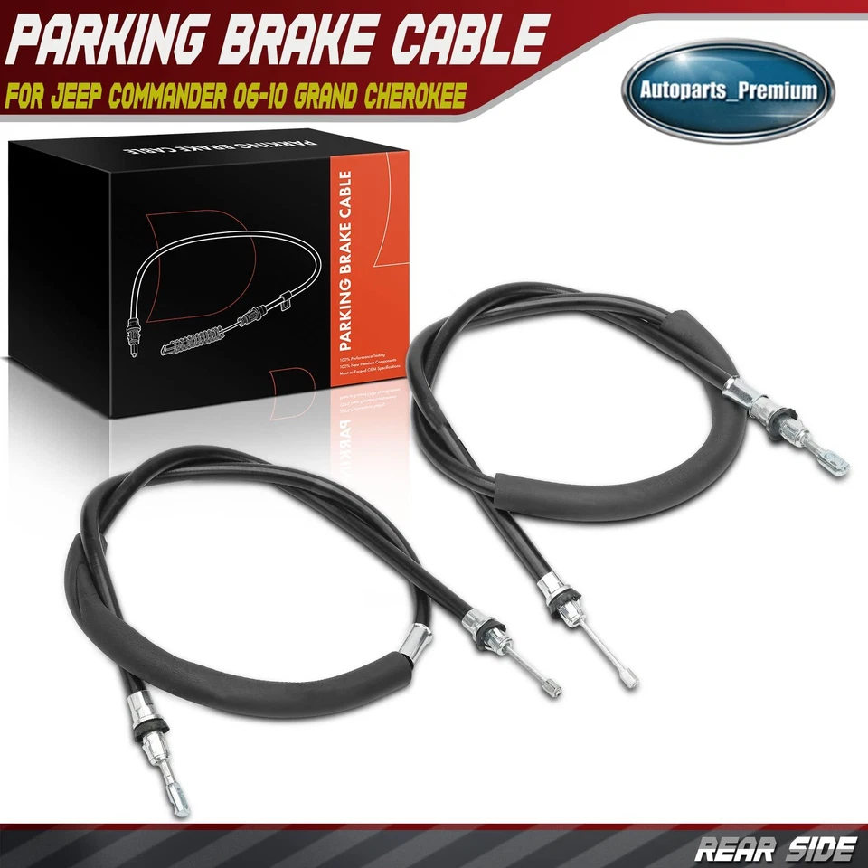 2x Cable de freno de estacionamiento trasero izquierdo y derecho para Jeep Grand Cherokee 2005 2006-2011 Foto 1 de 4