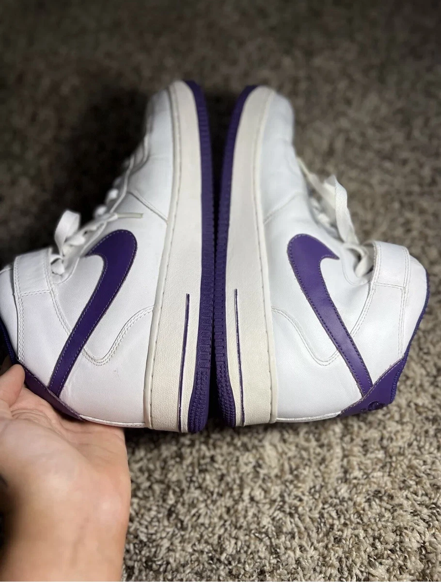Nike Air Force 1 '07 Mid White Purple for Sale | Authenticity