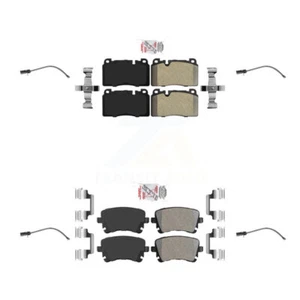 Ceramic Disc Brake Pads And Wear Sensors Front Rear Kit For Audi Q5 - Picture 1 of 7