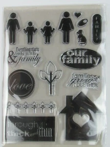 Family Themed Cling Stamps - Bild 1 von 4